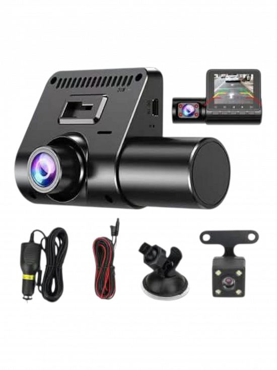Camera auto tripla DVR 1080P ecran 2.4 inch inregistrare automata ,     inregistrare video si imagin