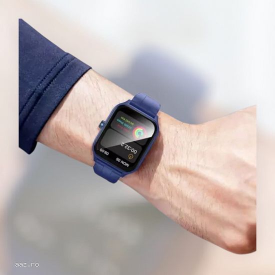 Smartwatch Sport Hoco Y27,   Bluetooth 5.0,   Apel,   Display 1.95”,   230mAh,   Albastru