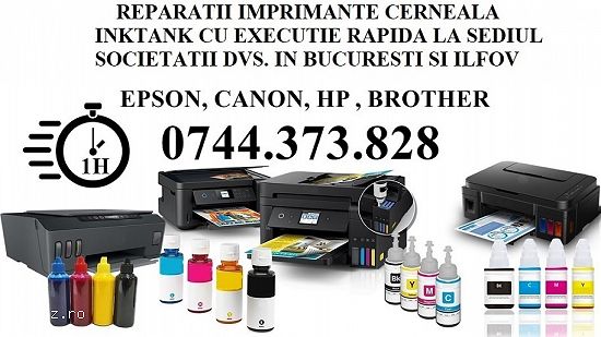 Reparatii Imprimante Branesti Ilfov –Interventie B2B la Sediul Sociatatii Dvs.