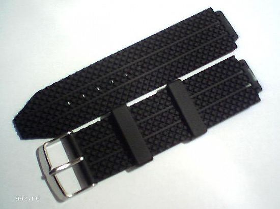 curea Hublot neagra din silicon si inchizatori, surubelnita, surubele Hublot.-Tel. 0764.533.165.