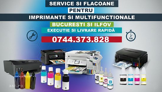 Interventii rapide pentru reparatii imprimante cu rezervoare cerneala in Bucuresti Ilfov 0744373828!