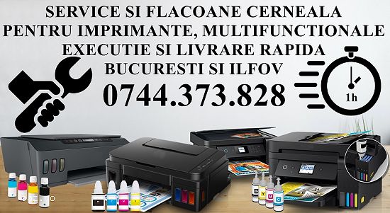 Reparatii imprimante si copiatoare. Rapid in Bucuresti si Ilfov 1 H.