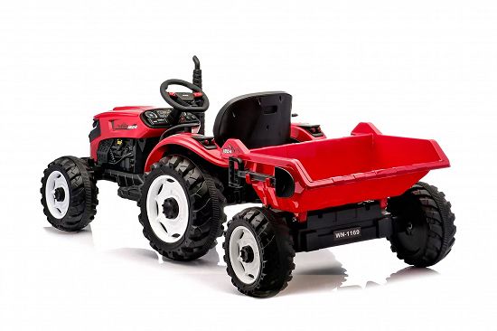 Tractoras electric Kinderauto 1804 2x45W 12V remorca basculabila