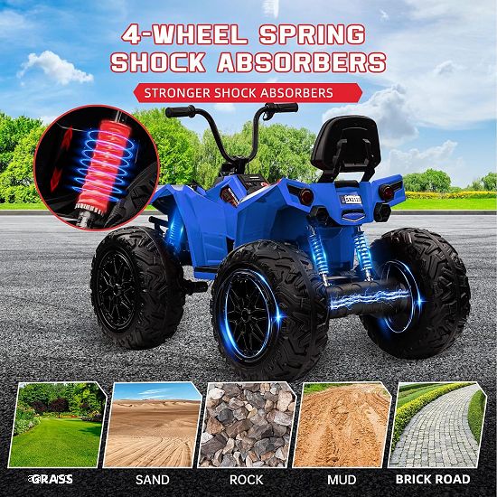 ATV electric Kinderauto MonsterQuad,    4x 100W,    24V 14Ah, 
