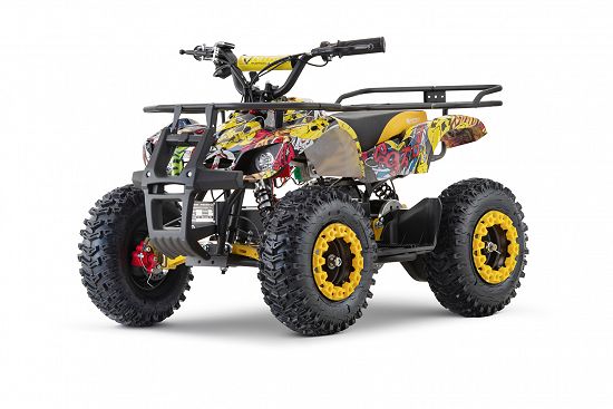 ATV electric NITRO Torino Quad 1200W 48V snowy tyres,   red Grafiti