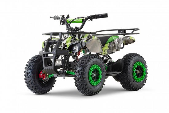 ATV electric NITRO Torino Quad 1200W 48V snowy tyres,   red Grafiti