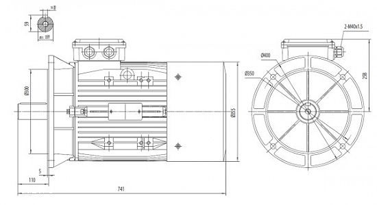 Motor electric trifazat 30kw 3000rpm 200 B5