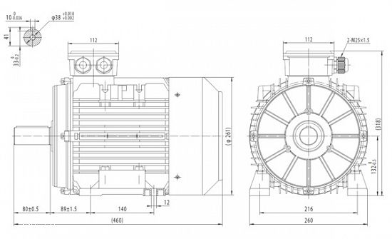 Motor electric trifazat 7.5kw 3000rpm 132 B3