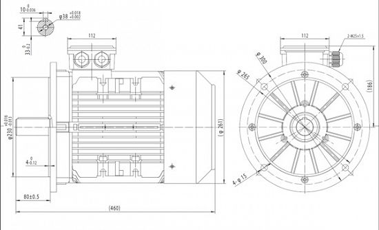 Motor electric trifazat 7.5kw 3000rpm 132 B5