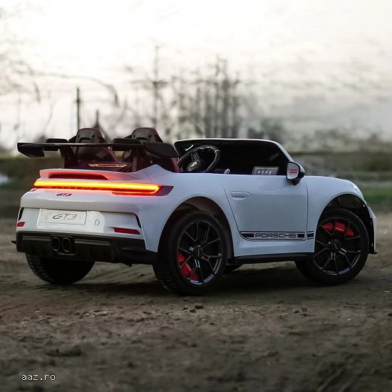 Masinuta electrica pentru 2 copii,    Porsche 911 GT3,    320W,    24V 14Ah