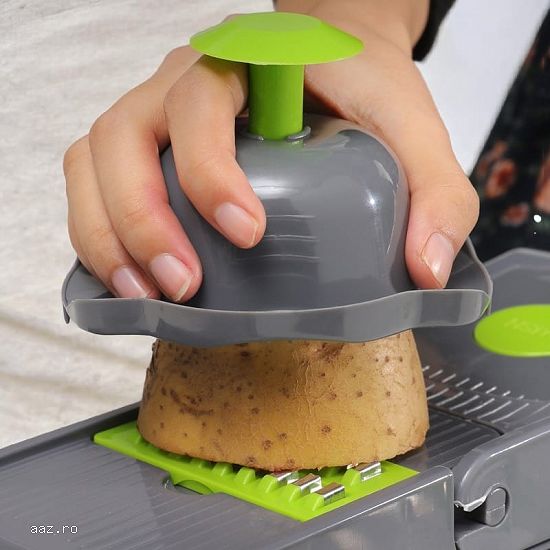 Razatoare multifunctionala 14 Piese pentru multiple alimente,     Negru / Verde