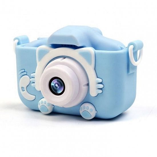Cameră Foto Digitală pentru Copii,   cu Ecran 2inch ,   Lentile HD Duble,  Silicon,   Card 32GB In