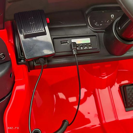 Masinuta electrica pompieri,    DODGE RAM 1500 RHO,    4x35W,    12V 10Ah