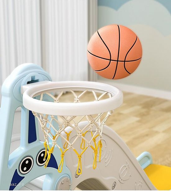 Ansamblu de joaca pentru copii,   Kinderplay Astronaut,   5 in 1,   tobogan,   leagan,   blue