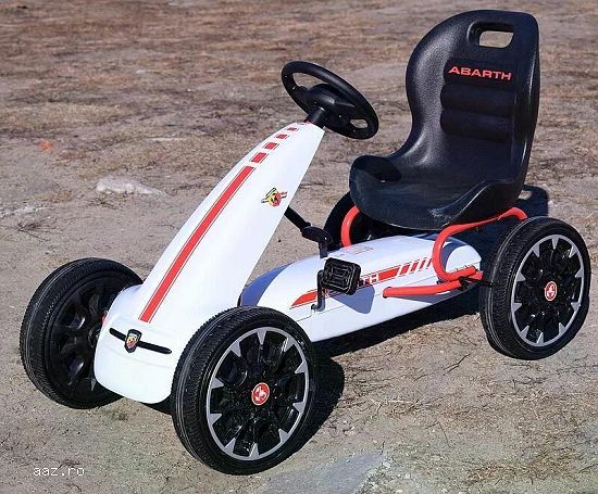 Kart cu pedale,    pentru copii,    de la Fiat Abarth,    cu roti moi, 