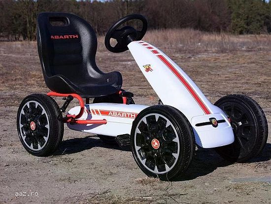Kart cu pedale,    pentru copii,    de la Fiat Abarth,    cu roti moi, 