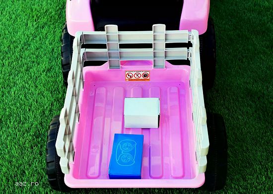 Tractoras electric Kinderauto BJ611 2x30W 12V cu remorca si RC