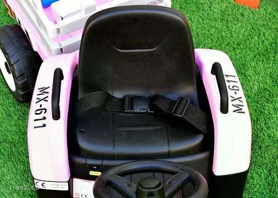 Tractoras electric Kinderauto BJ611 2x30W 12V cu remorca si RC