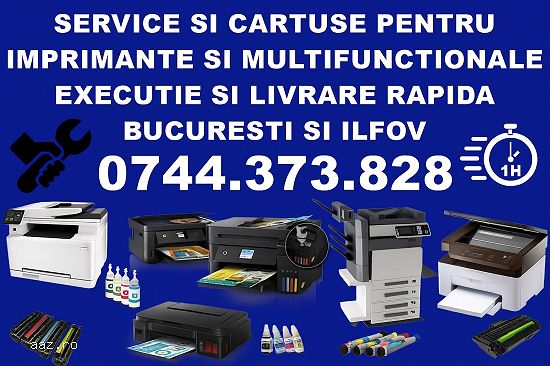 Reparatii imprimante laser și CISS – Intervenții rapide la sediu București Ilfov