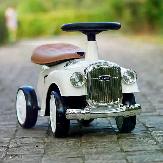 Premergator fara pedale,   Kinderauto Retro Baby Car cu roti moi