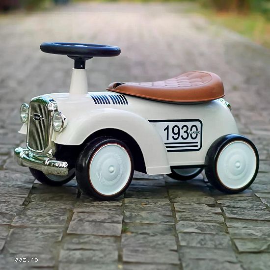 Premergator fara pedale,   Kinderauto Retro Baby Car cu roti moi