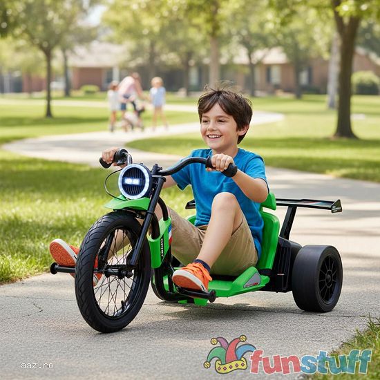 Tricicleta electrica cu functie Drift,   Kinderauto BJSX2338,   2x 250W