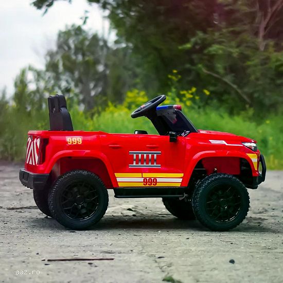 Masinuta electrica pentru 2 copii Kinderauto FirePatrol 4x200w,    24V
