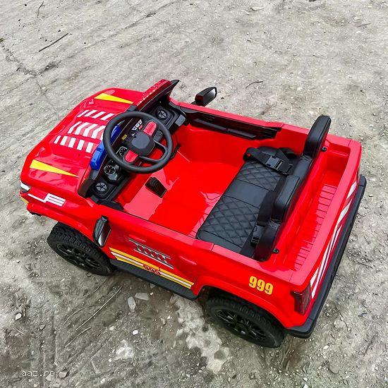 Masinuta electrica pentru 2 copii Kinderauto FirePatrol 4x200w,    24V