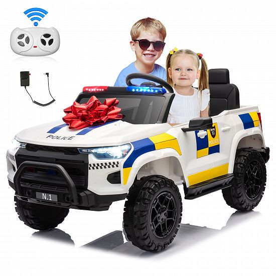 Masinuta electrica pt 2 copii Kinderauto Police Patrol 4x200w,   24V