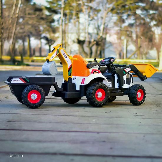 Tractoras electric pentru copii Kinderauto BJEJ1588E 2x35W,    12V Yellow