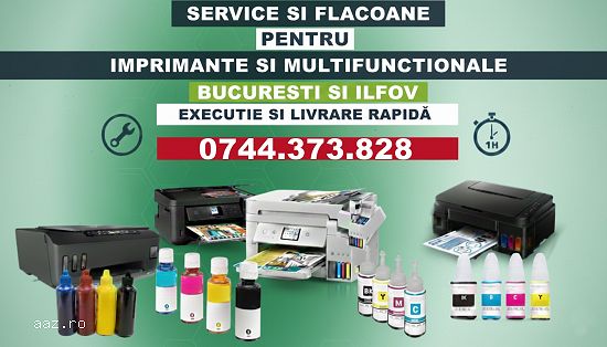 Urgent reparatii imprimante cu rezervoare si livrare flacoane ink in Bucuresti si Ilfov !