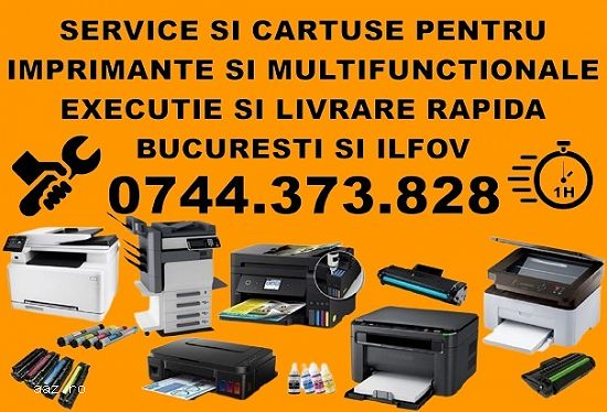 Urgent reparatii imprimante si copiatoare cu livrare cartuse in Bucuresti si Ilfov . !