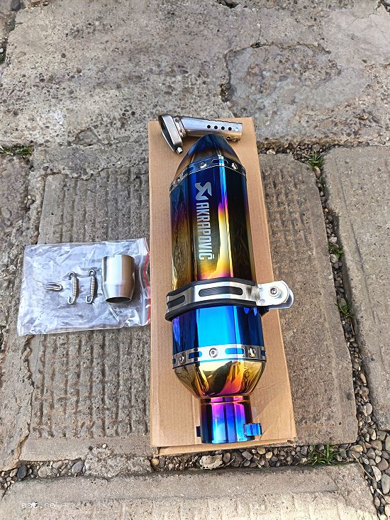 Toba  SPORT  MOTO  /  ATV  AKRAPOVIC BLUE FLAME ! NOU