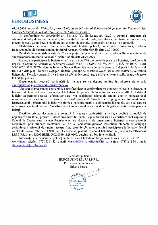 Fabrică de compost și ciupercărie,   situată în Sat Nănești,   Com. Nănești,   Jud. Vrancea