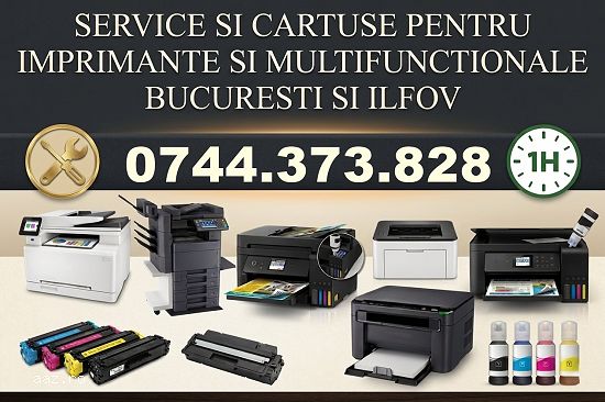 Reparatii imprimante si copiatoare cu livrare cartuse in Bucuresti si Ilfov !......