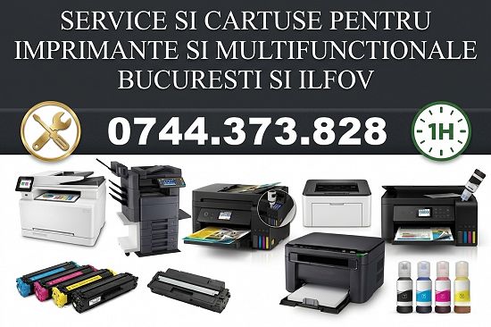 Reparatii imprimante si copiatoare cu livrare cartuse in Bucuresti si Ilfov !......
