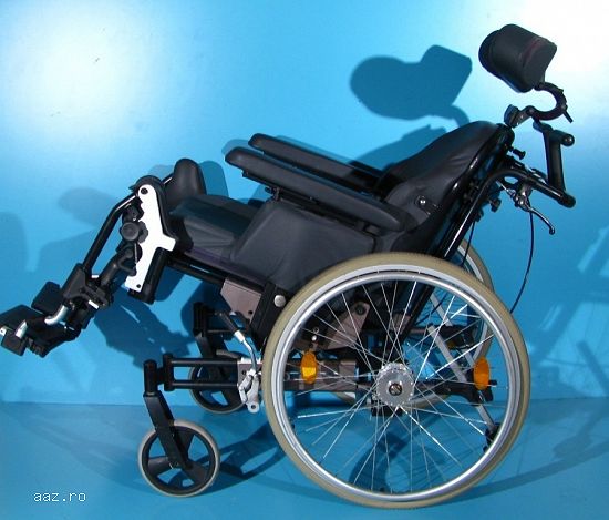 Fotoliu rulant invalizi nepliabil sezut 48 cm
