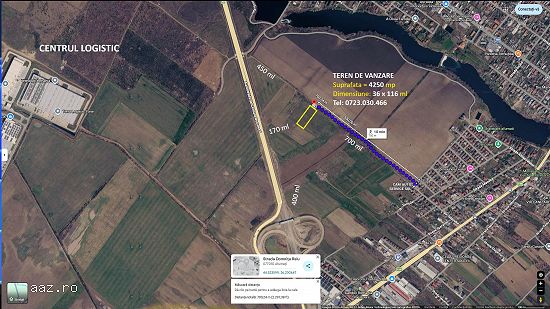 Teren 4.250 mp Afumați | 200 m de Autostrada A0 | Direct Proprietar