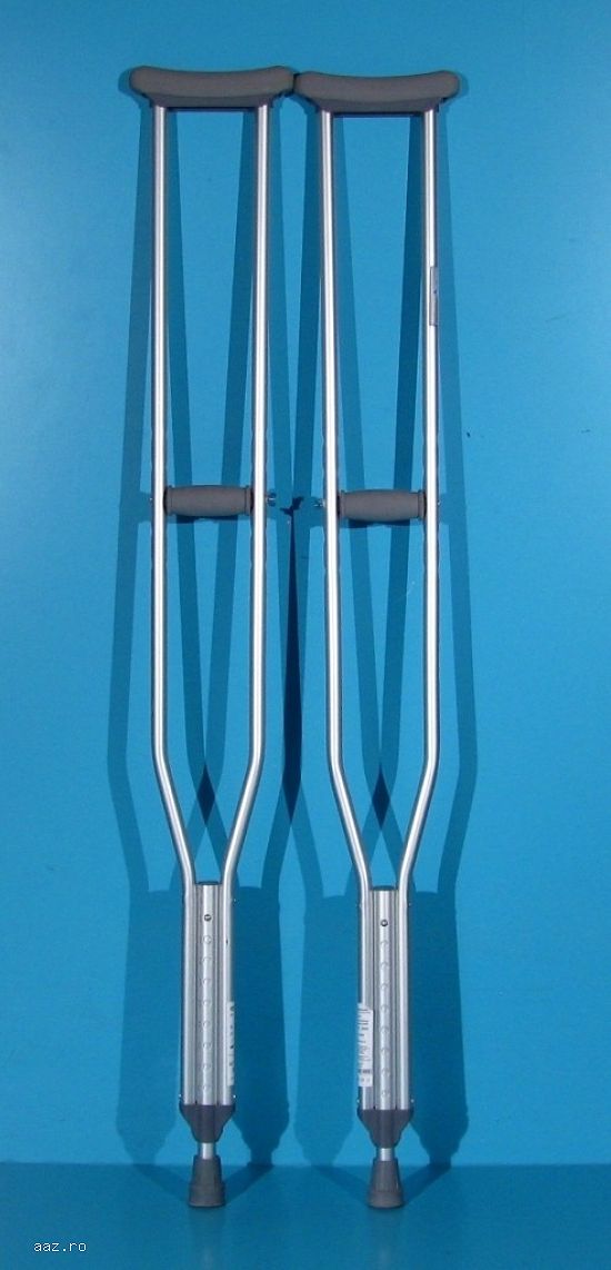 Carje cu sprijin subaxilar aluminiu