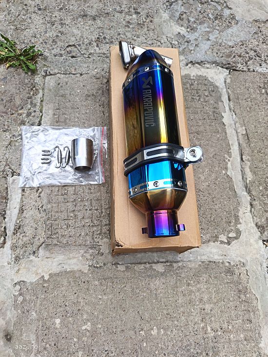 Toba  SPORT  MOTO  /  ATV  AKRAPOVIC BLUE FLAME ! NOU