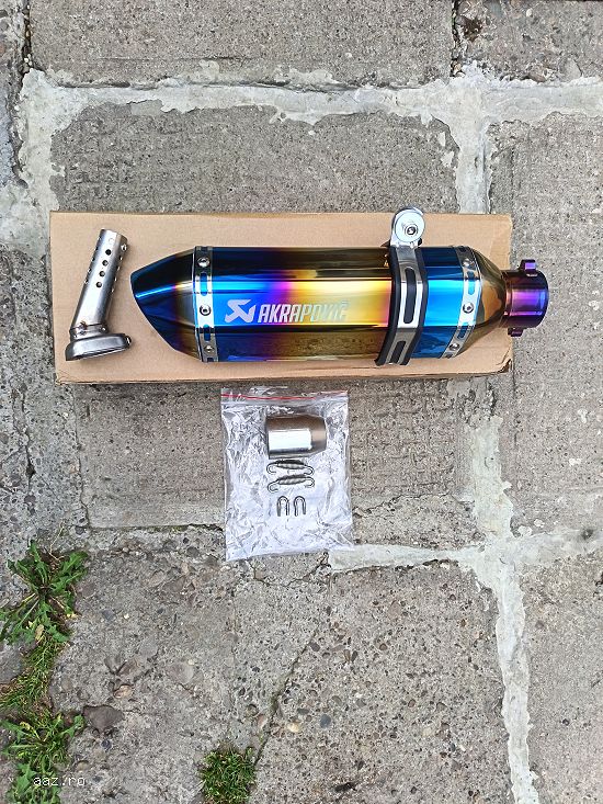Toba  SPORT  MOTO  /  ATV  AKRAPOVIC BLUE FLAME ! NOU