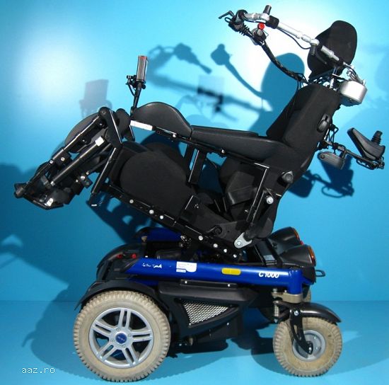Carucior electric actionat cu gura Otto Bock C1000