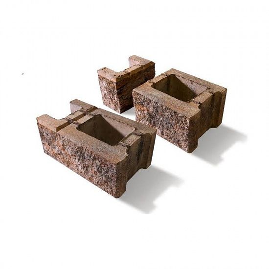 ELEMENT BAZA GARD MIX PORTOCALIU-ANTRACIT GARDEO 38X22X16CM - Cod SYMM 82PA