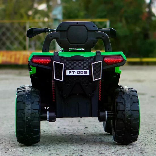 ATV electric Kinderauto SuperOffroad V2 4x45W 12V cu Roti Moi Scaun Tapitat