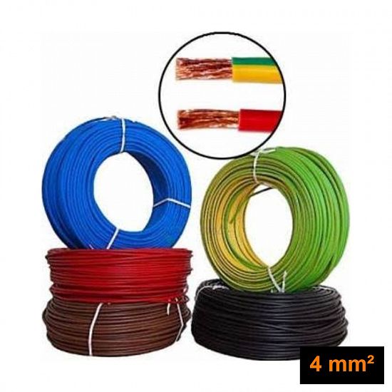 CONDUCTOR MYF 4 MM H07V-K (FLEXIBIL),   DIVERSE CULORI - Cod MYF 4