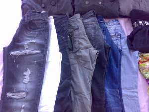 jeans zara ,  pull and bear ,  mango ,  h&m ,  etc...