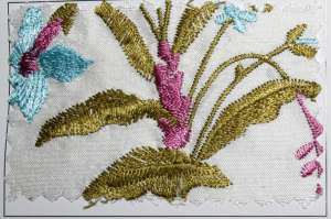 Santung cu broderie 02664CN