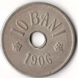 Vand moneda argint 10 bani anul 1906