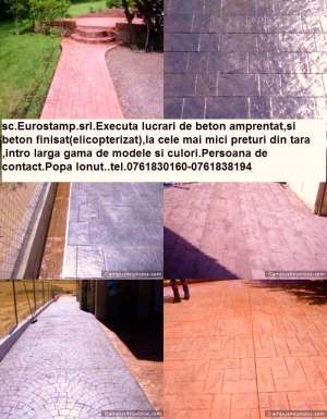 Beton Amprentat si Beton Finisat Elicopterizat