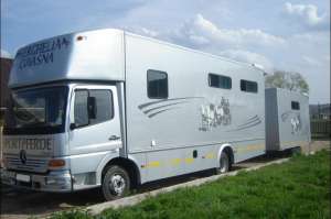 vand mercedes atego 815 pentru transport cai si spatiu de locuit